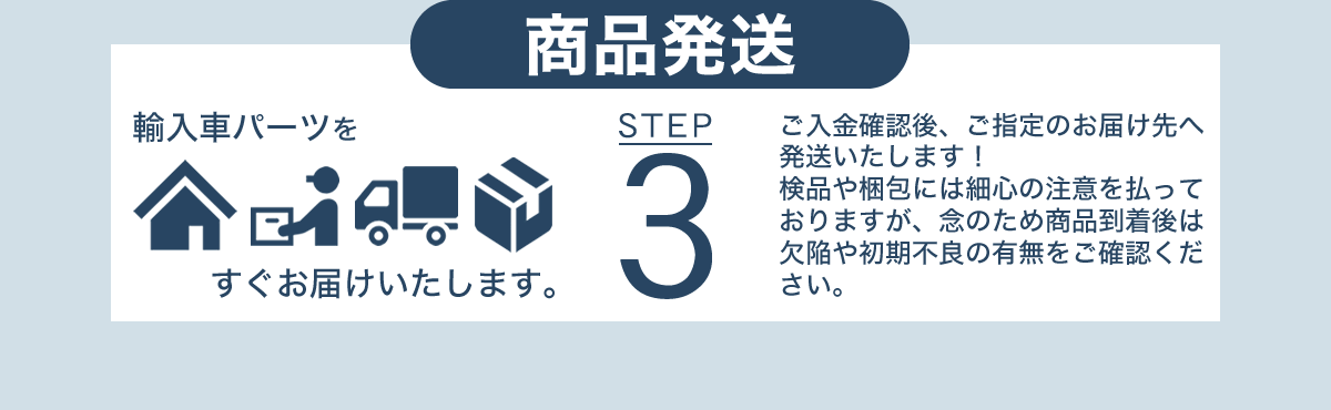 STEP③商品発送